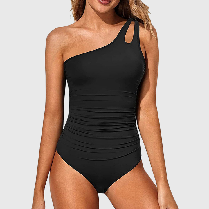Helene | Maillot de Bain Sculptant à Une Épaule