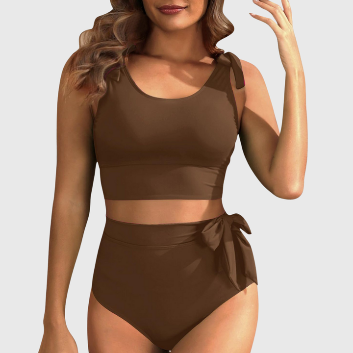 Marianne | Ensemble de Bikini Deux Pièces Taille Haute
