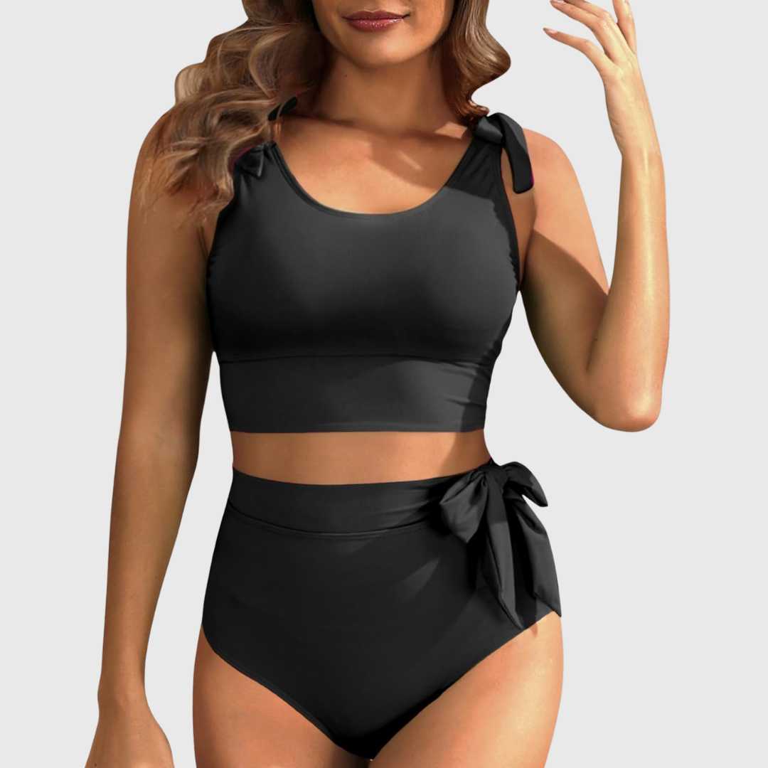 Marianne | Ensemble de Bikini Deux Pièces Taille Haute
