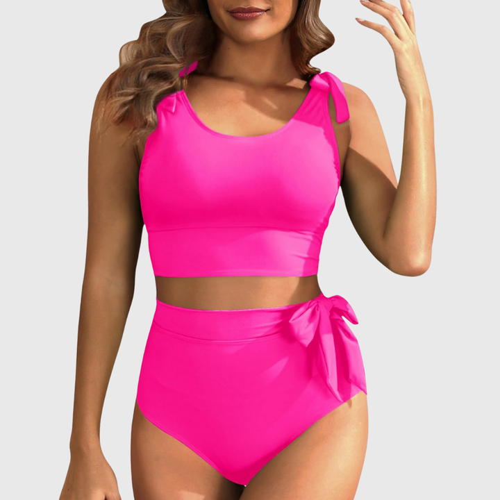 Marianne | Ensemble de Bikini Deux Pièces Taille Haute