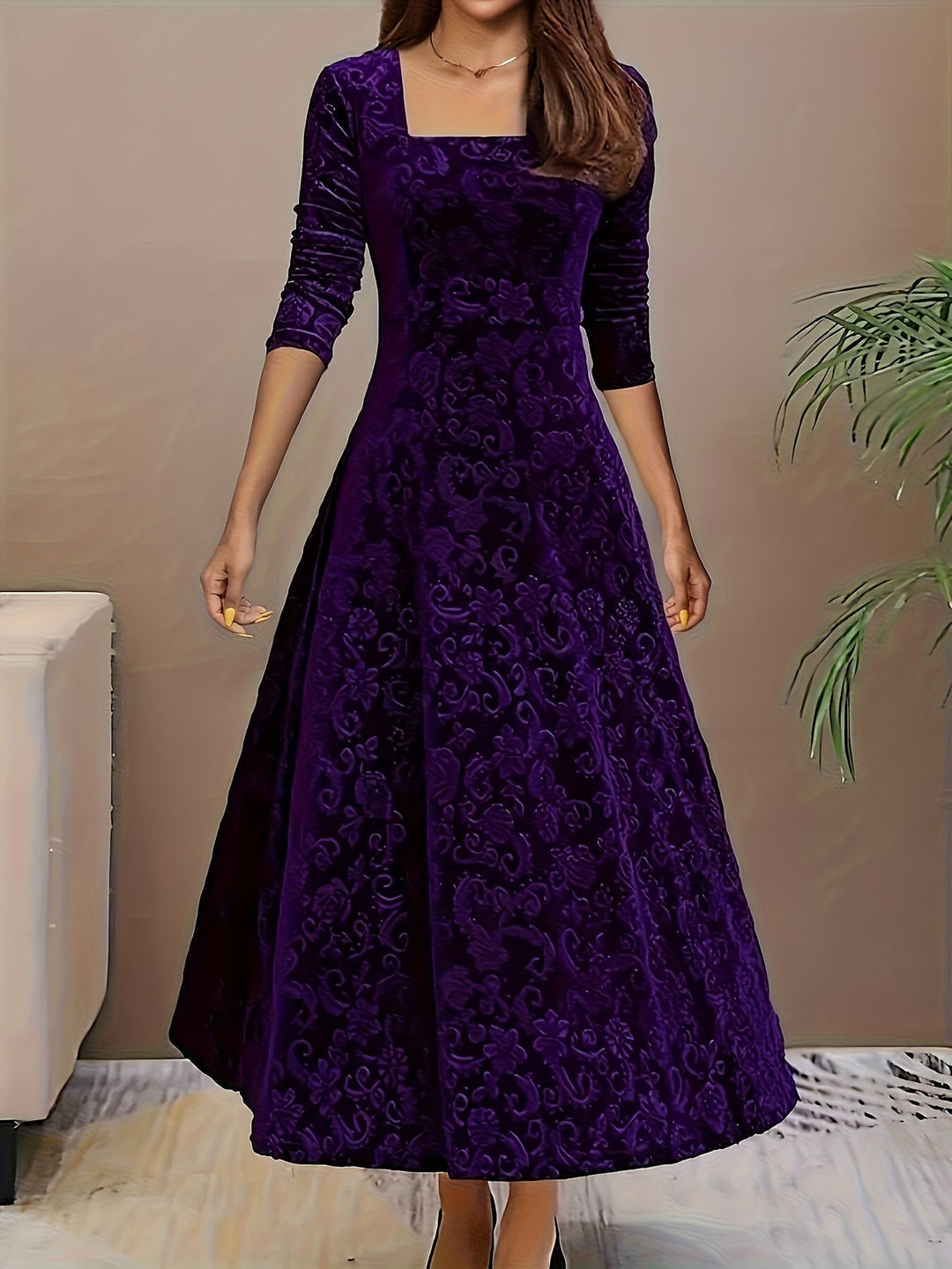 Nicola™ Elegant Velvet Dress | House