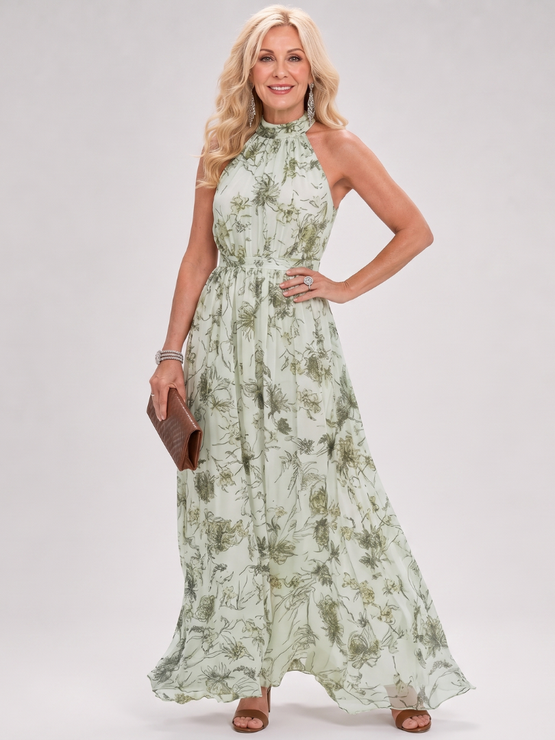 Guinevere | Robe Midi à Imprimé Floral et Jupe Fluide | Marque