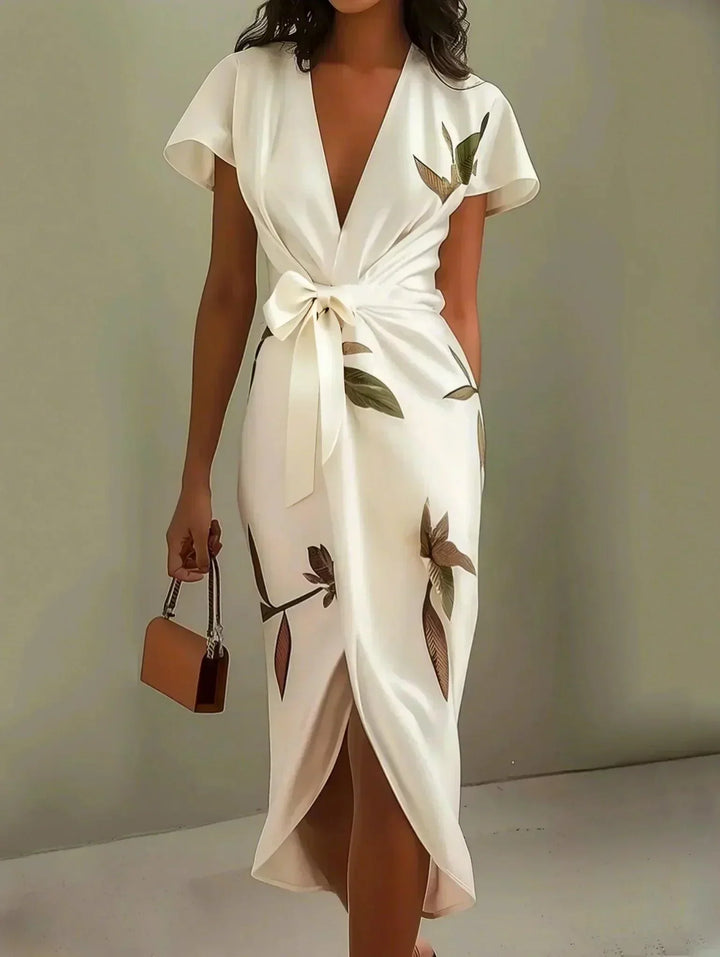 Harper™ | Robe Wrap Élégante | Étiquette