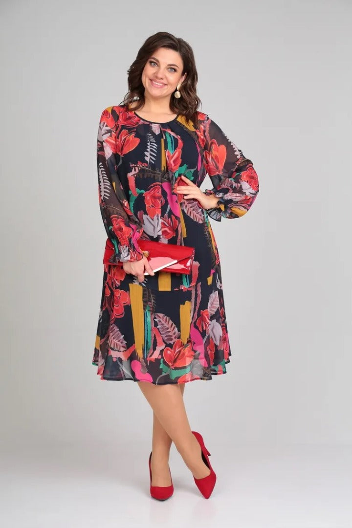 Robe Florinda™ Élégante à Fleurs | Série