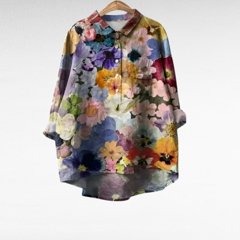 MOREAU LYON | BLOUSE FLEURIE ARTISTIQUE POUR FEMMES | Design