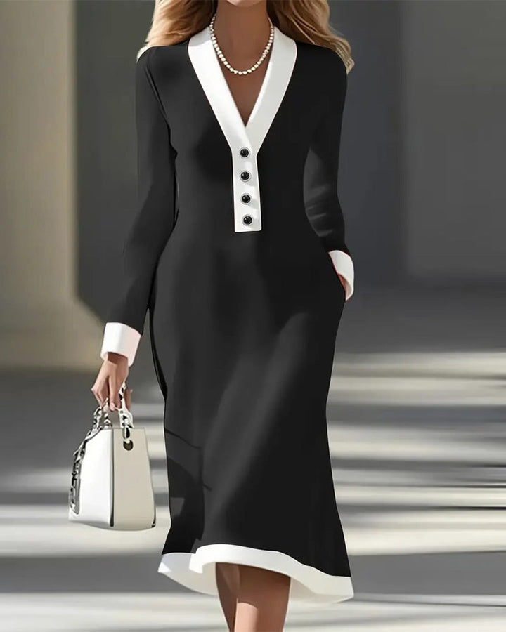 Kaylin™ Stylish Long-Sleeve Dress | Co