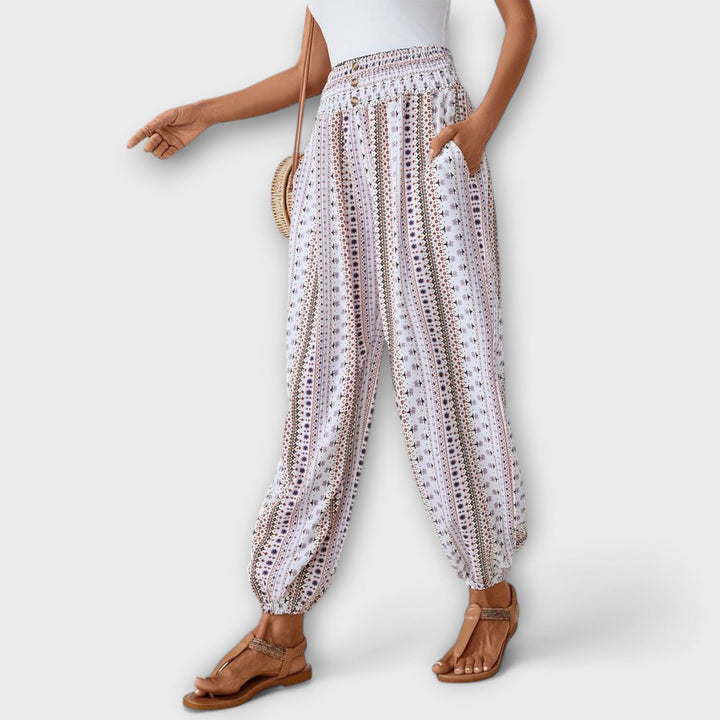 Emily | Pantalons Graphiques Ethniques
