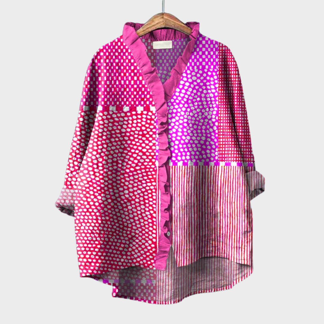 MOREAU LYON | BLOUSE MOTIF ARTISTIQUE POUR FEMMES | Style