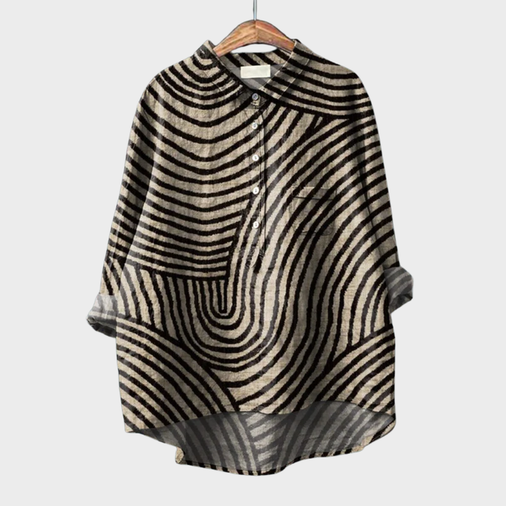 MOREAU LYON | BLOUSE MOTIF GRAPHIQUE POUR FEMMES | Héritage