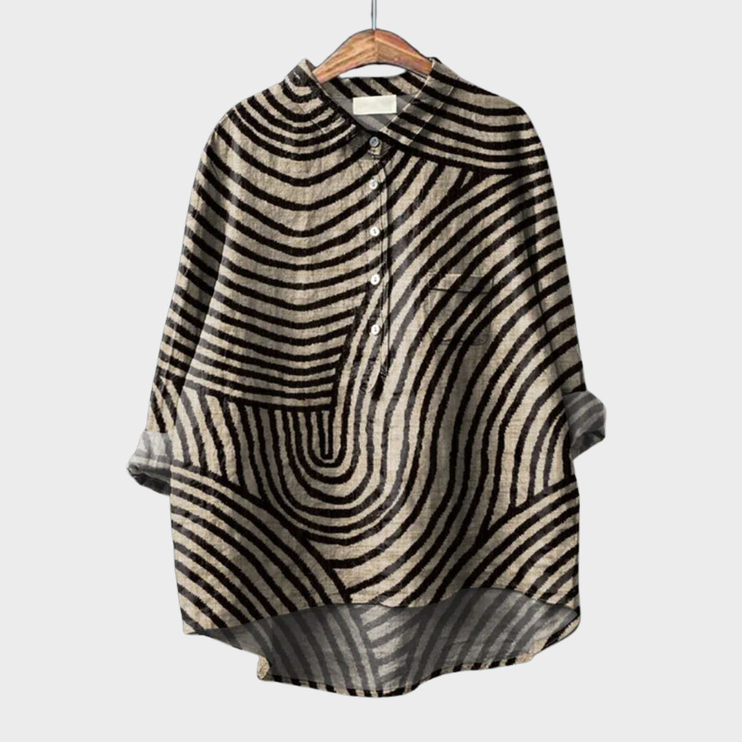 MOREAU LYON | BLOUSE MOTIF GRAPHIQUE POUR FEMMES | Heritage