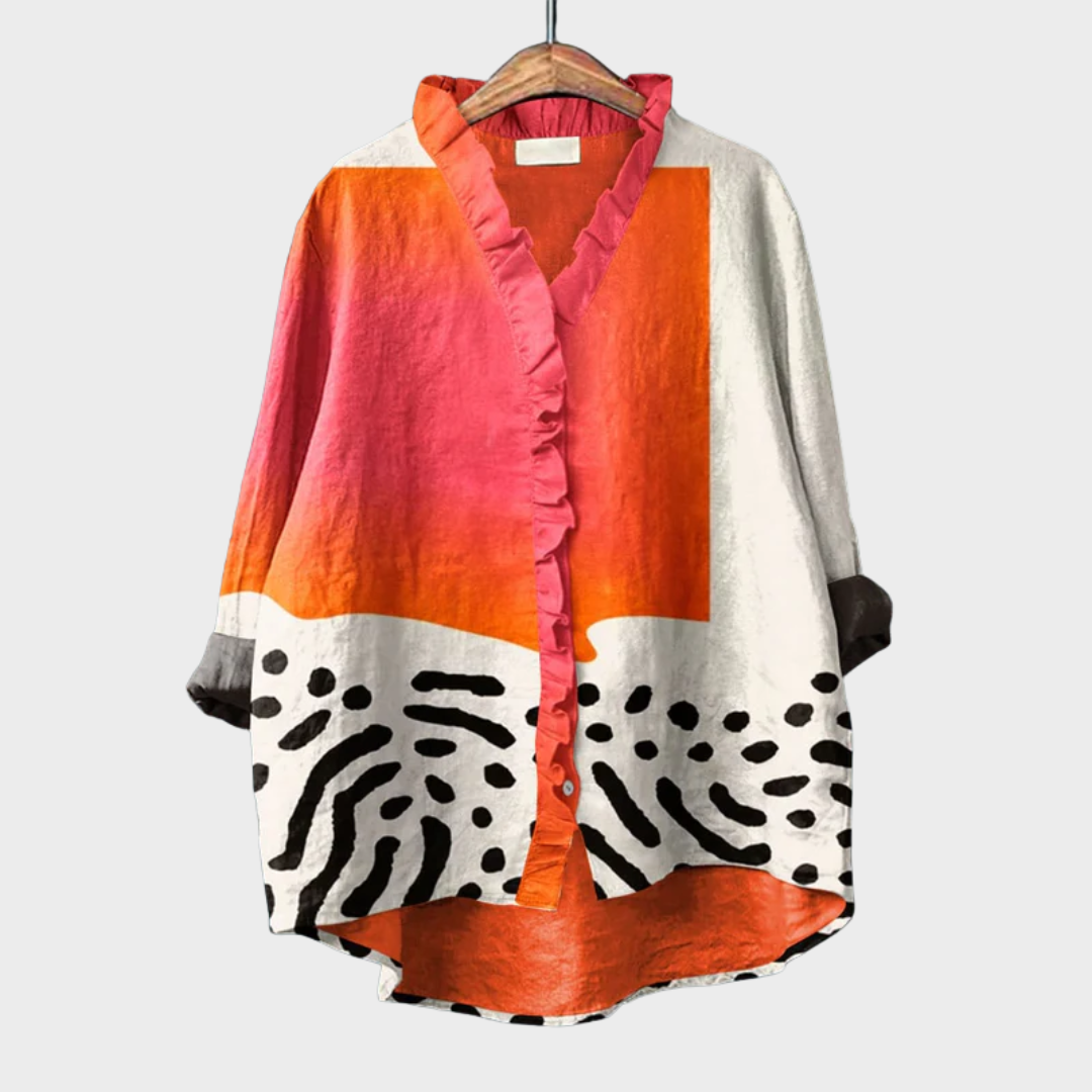 MOREAU LYON | BLOUSE IMPRIMÉ ARTISTIQUE POUR FEMMES | Boutique