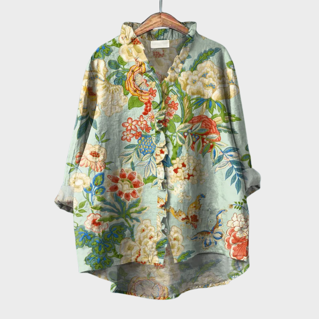 MOREAU LYON | BLOUSE FLEURS ORNEMENTALES POUR FEMMES | Style