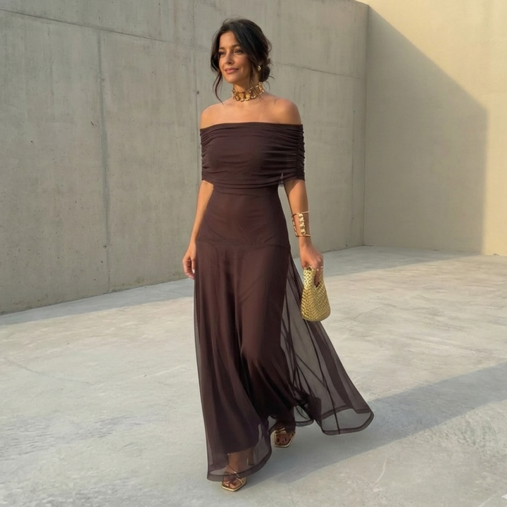 Uma - Vestido largo fluido con diseño elegante | Design