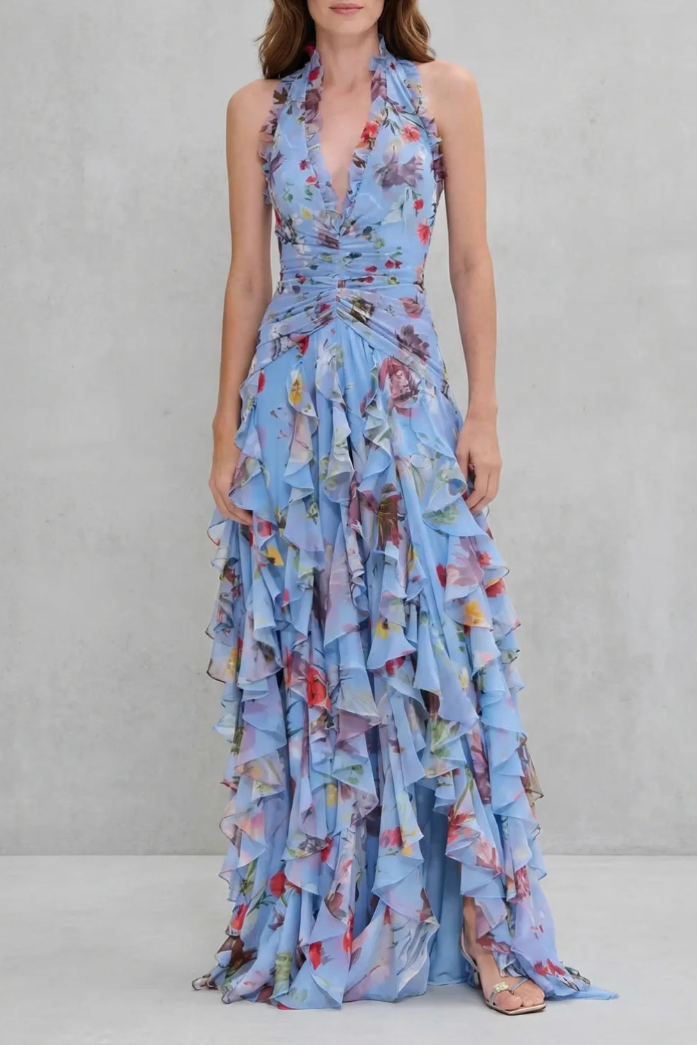 Bella | Vestido largo con cuello halter | Co