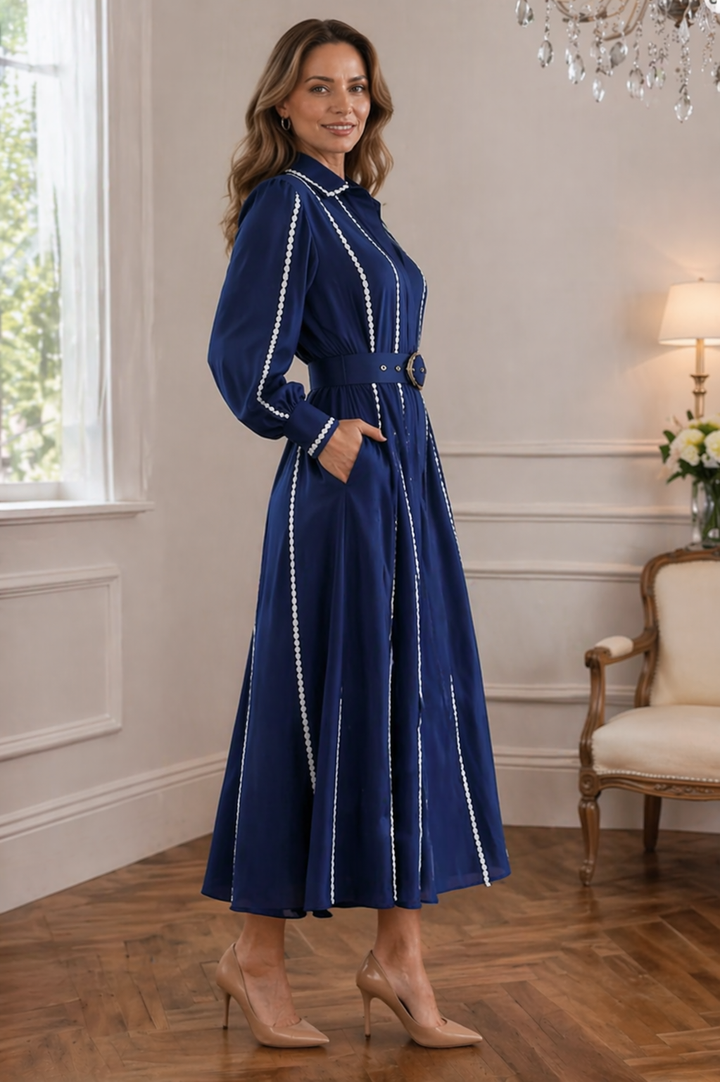 ALEXIA | Abito Con Cintura Elegante | House