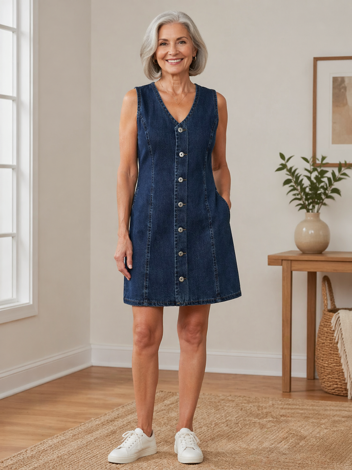 Lila | Denim Mini Dress | Premier