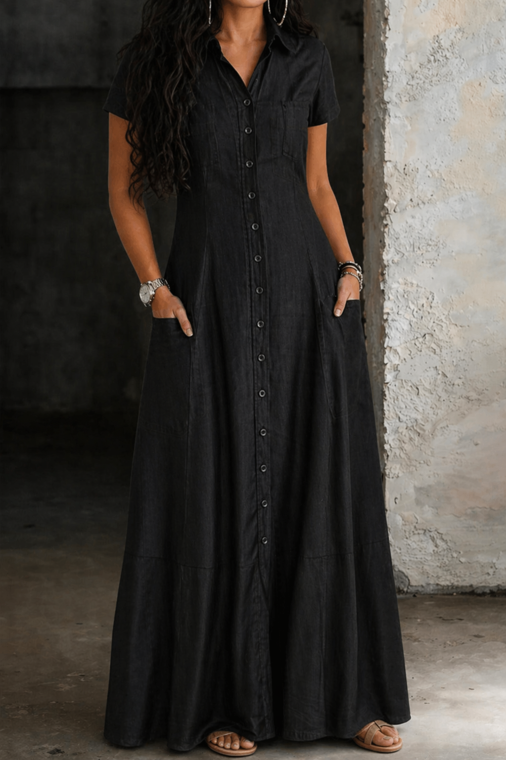Hera | Long Denim Dress | Series