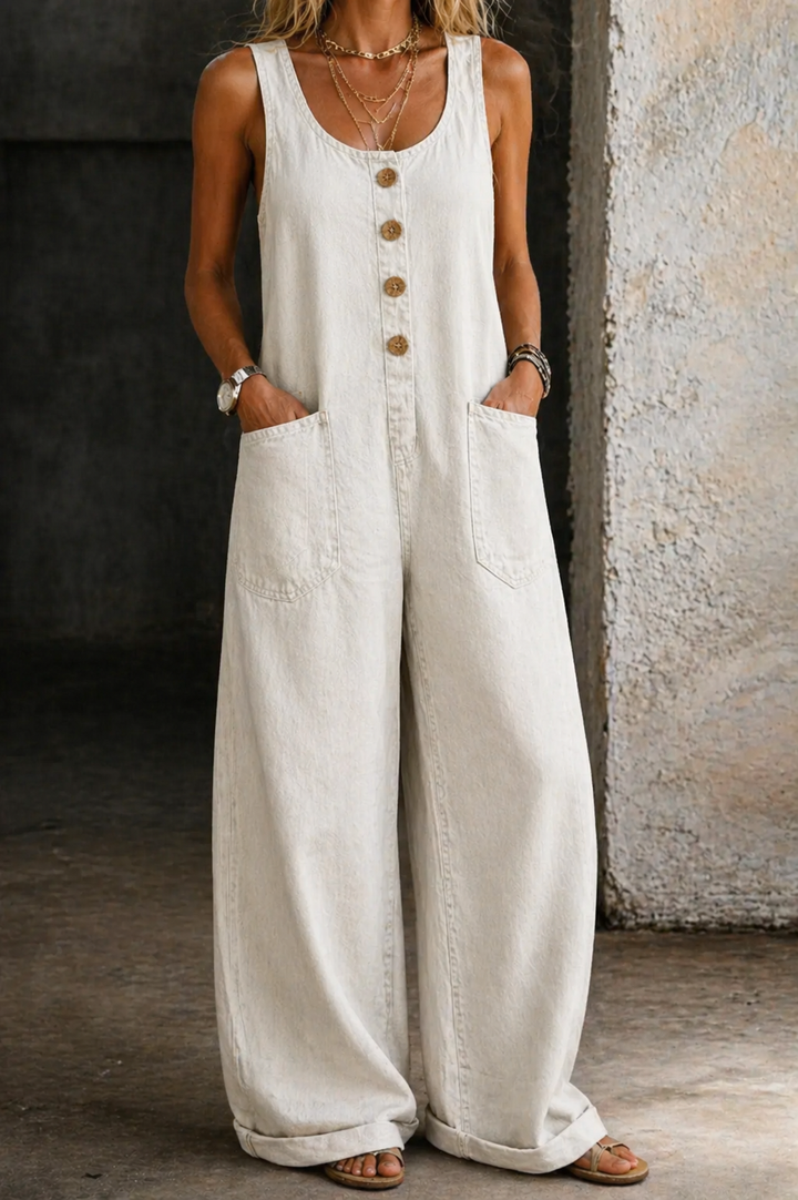 Willy | Vintage Washed Cotton Denim Overalls | Premier