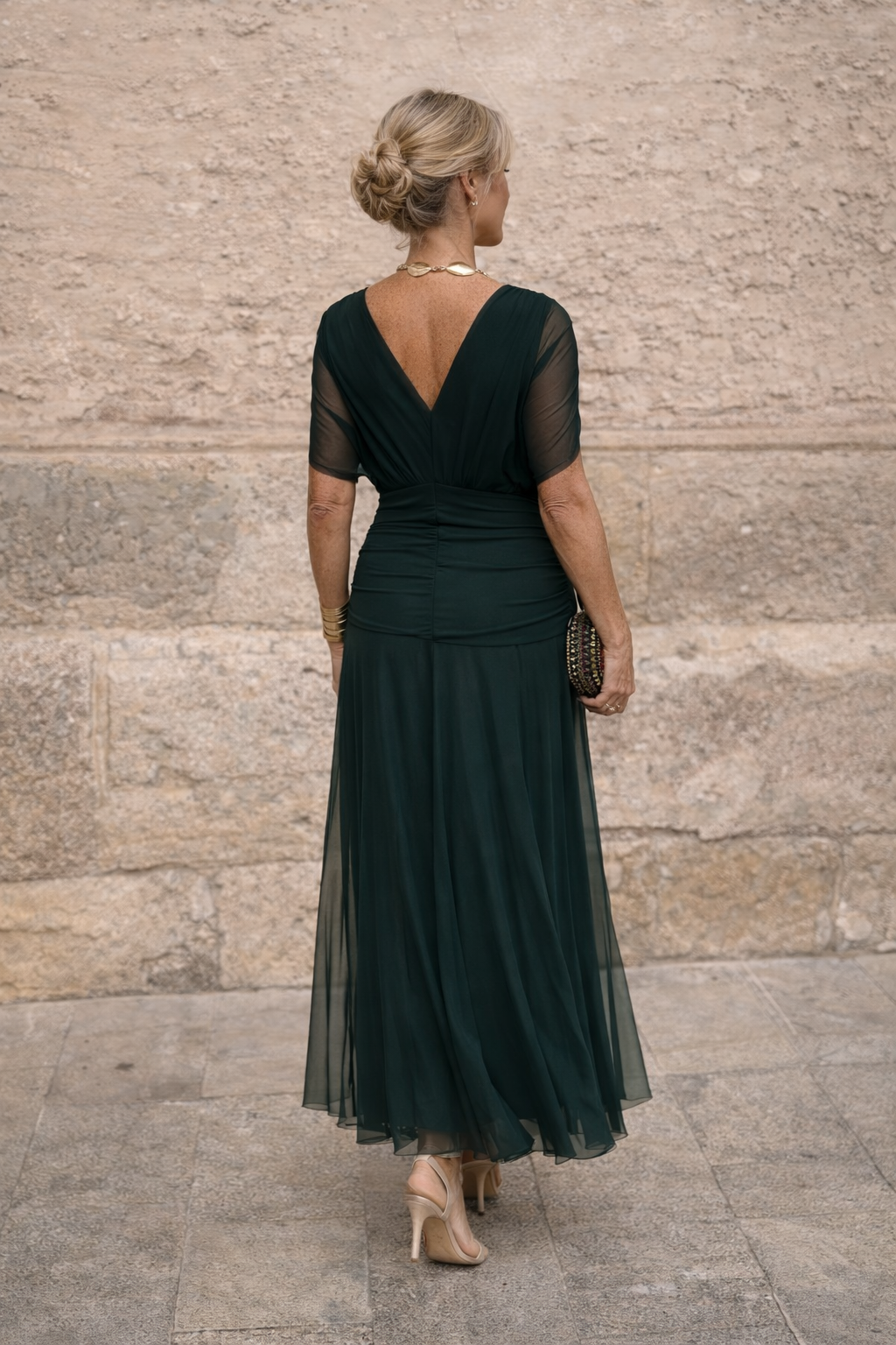 MARELLA | Maxi Abito Scollo a V | Luxe