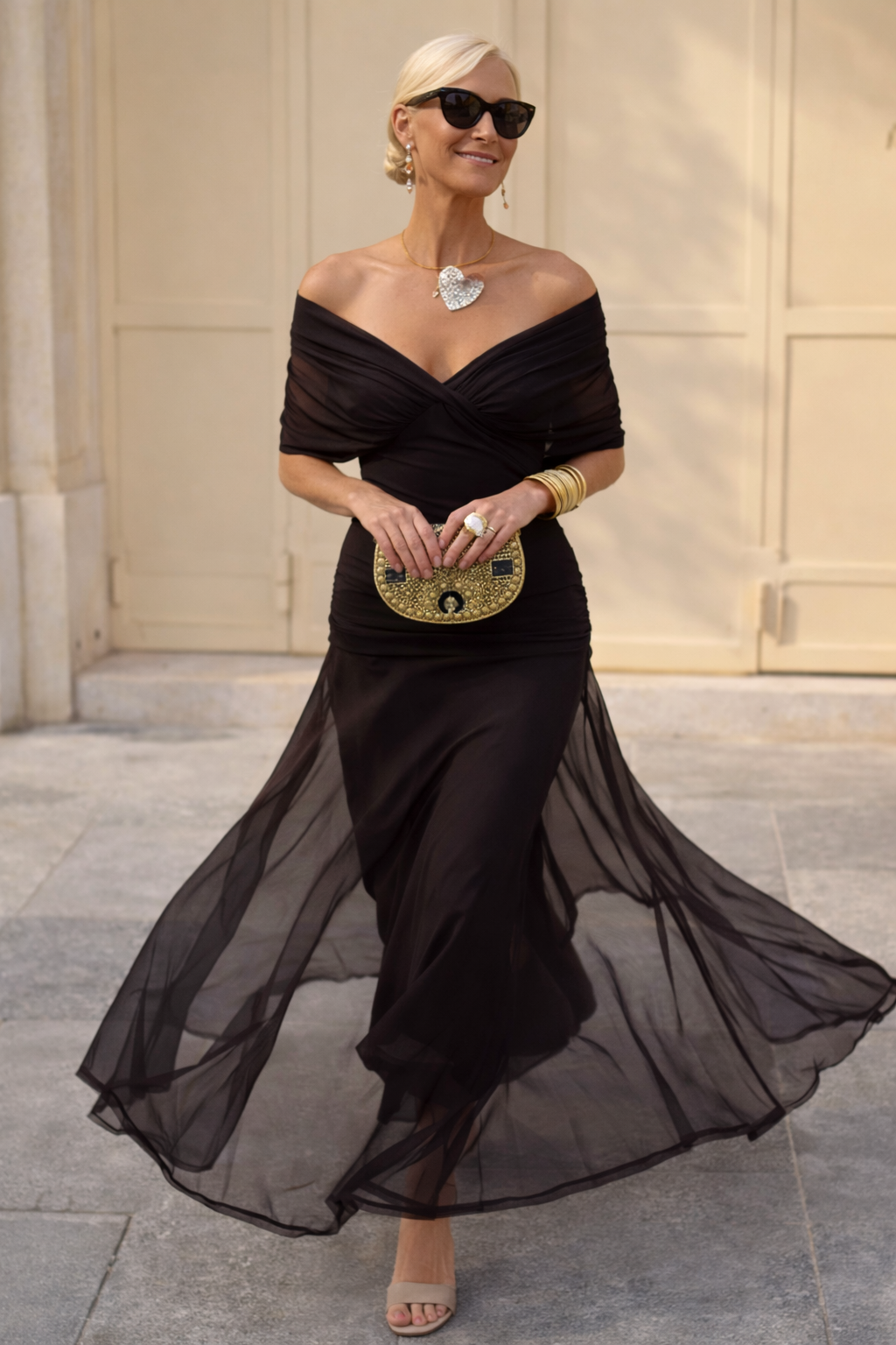 MARELLA | Maxi Abito Scollo a V | Luxe