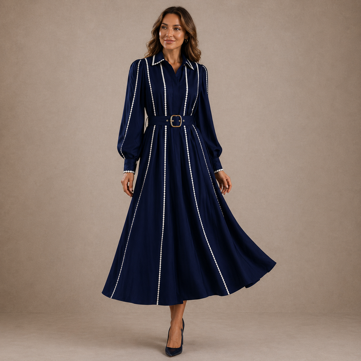 ALEXIA | Robe Avec Ceinture Élégante | Maison
