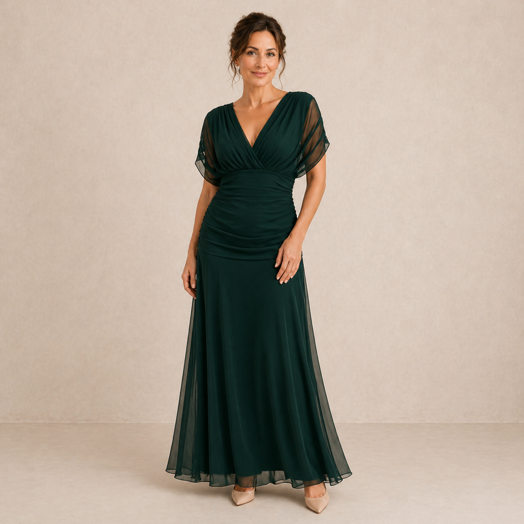 MARELLA | Maxi Abito Scollo a V | Luxe