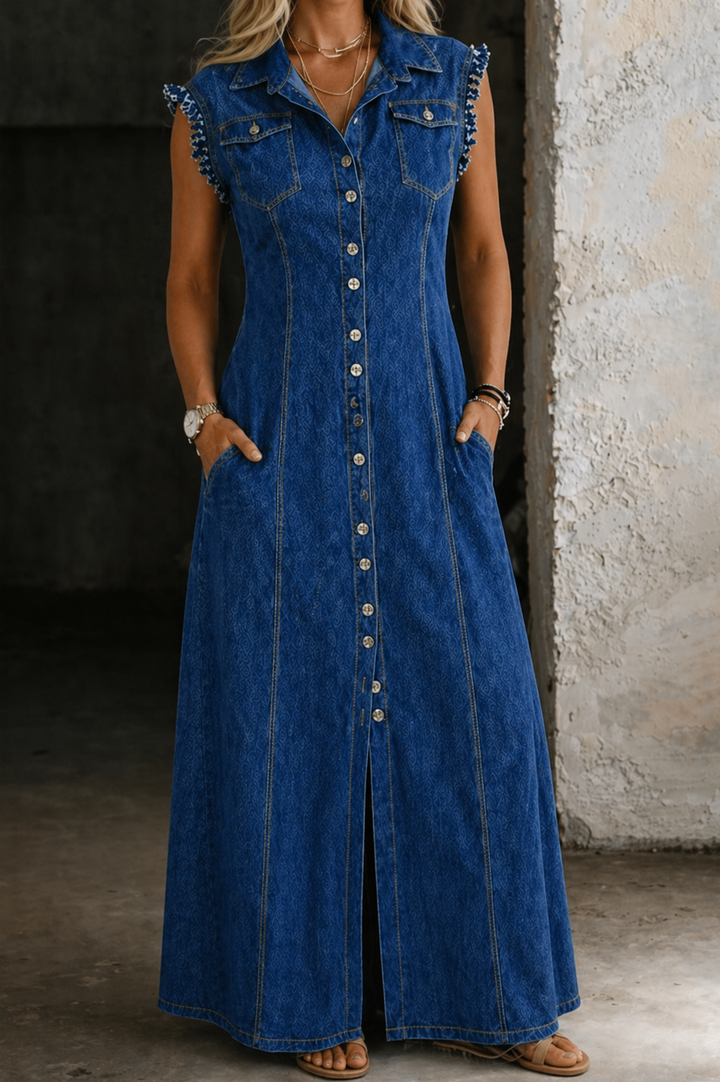 Liora | Plus Size Denim Dress | House