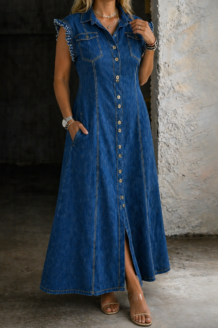 Liora | Plus Size Denim Dress | House
