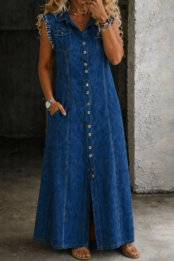 Liora | Plus Size Denim Dress | House