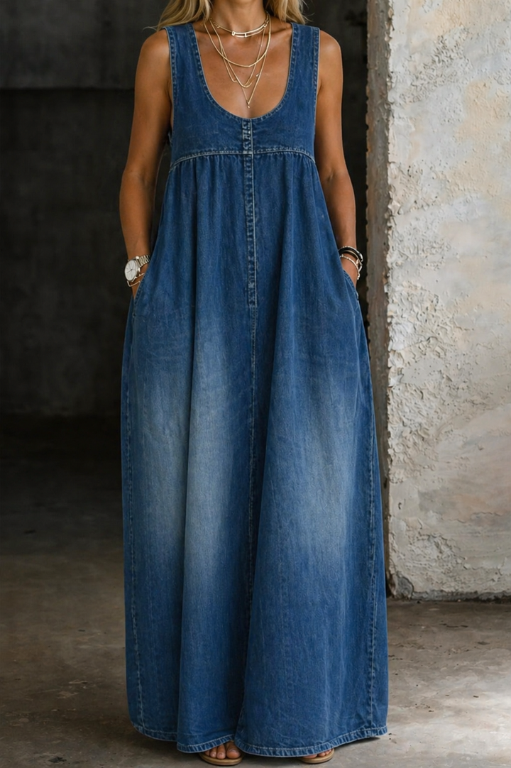 Veronica | Robe-Veste en Denim Ample