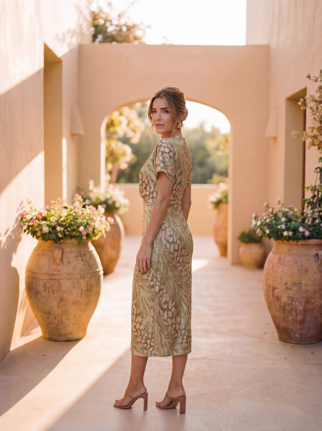 VILANA | Robe Midi Élégante | Héritage