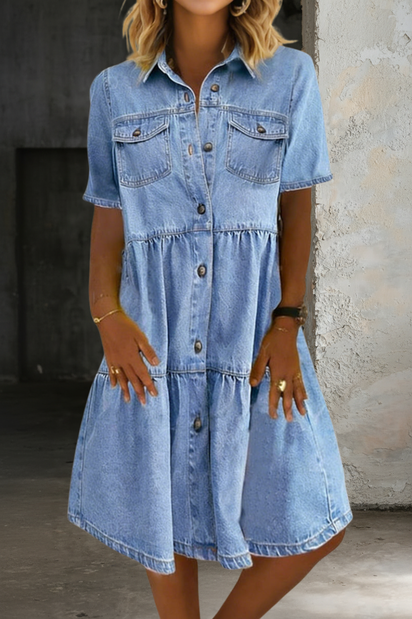 Sophia | Casual Elegant Denim Dress | Classic