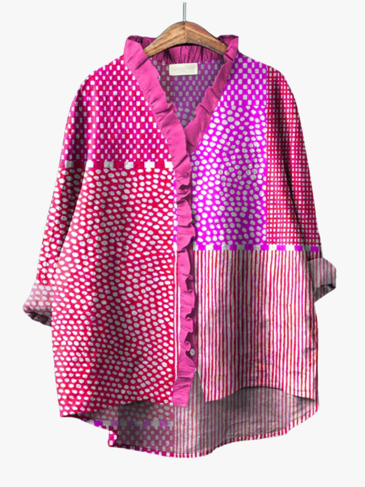 MOREAU LYON | BLOUSE MOTIF ARTISTIQUE POUR FEMMES | Style
