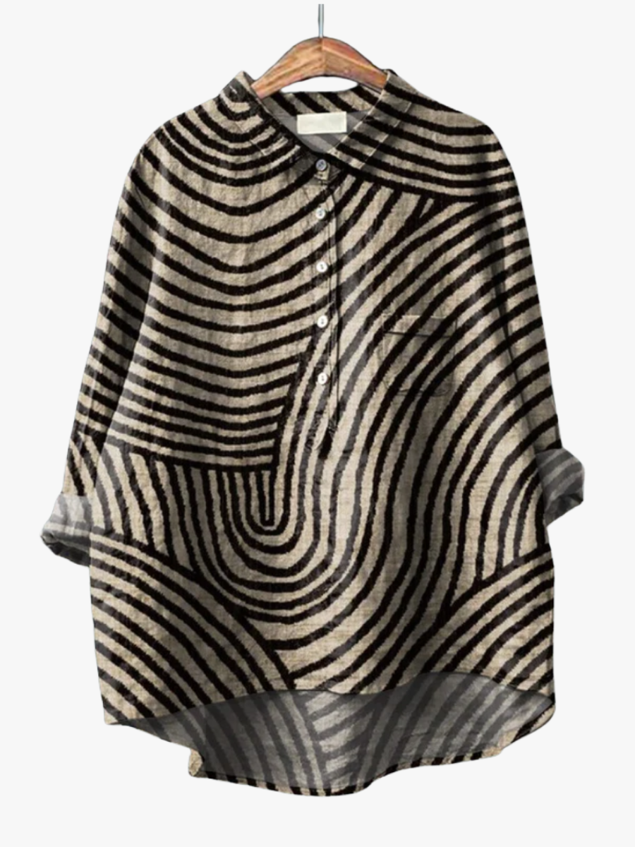 MOREAU LYON | BLOUSE MOTIF GRAPHIQUE POUR FEMMES | Heritage