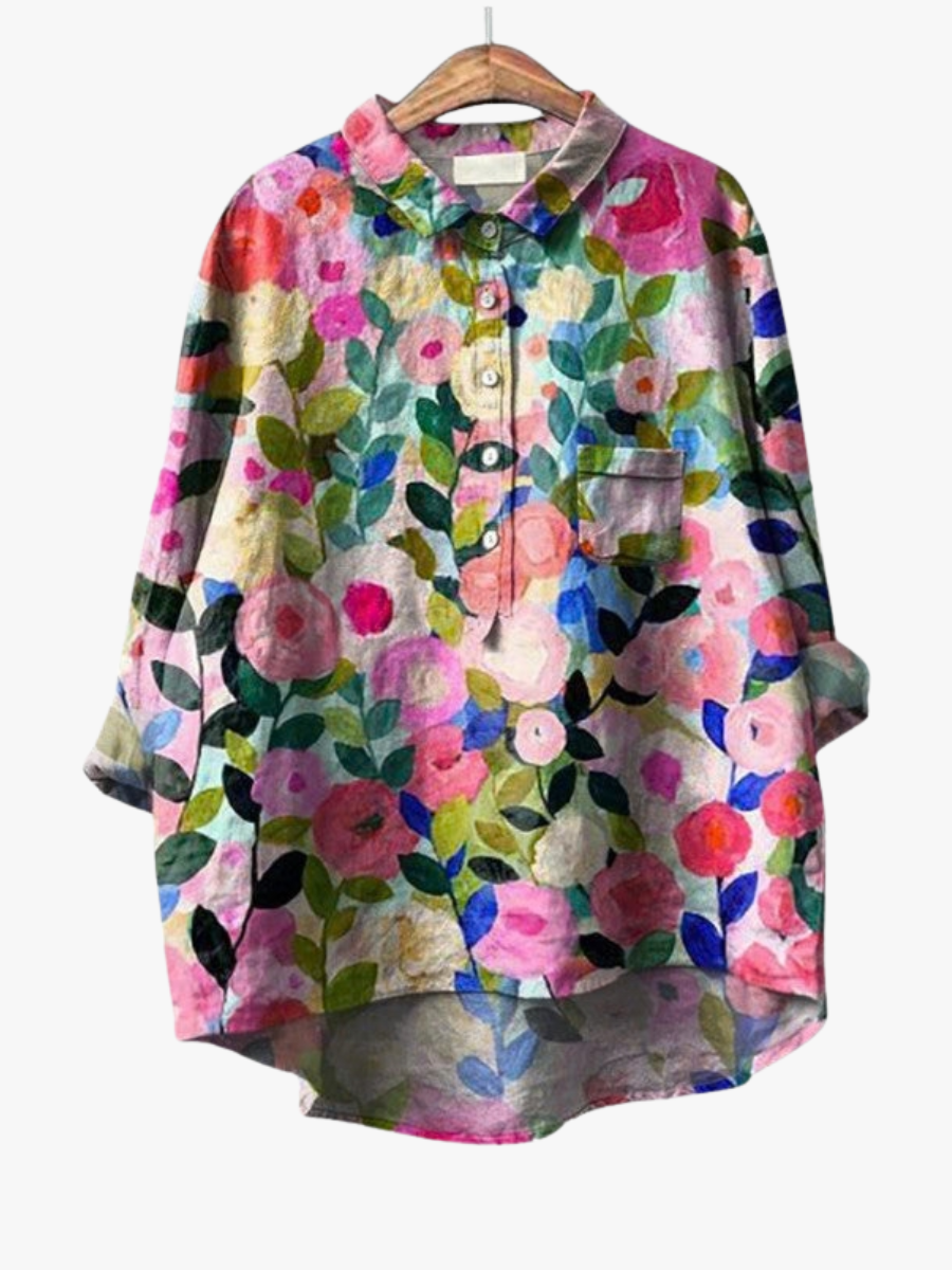 MOREAU LYON | CHEMISIER FLORAL ARTISTIQUE POUR FEMMES | Brand
