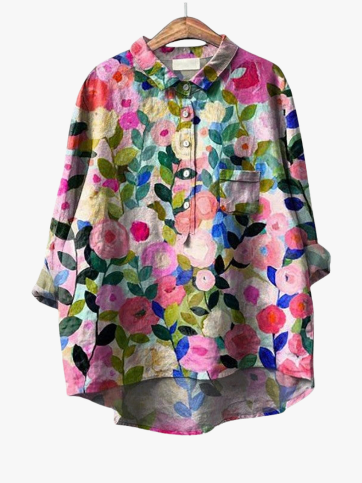 MOREAU LYON | CHEMISIER FLORAL ARTISTIQUE POUR FEMMES | Brand