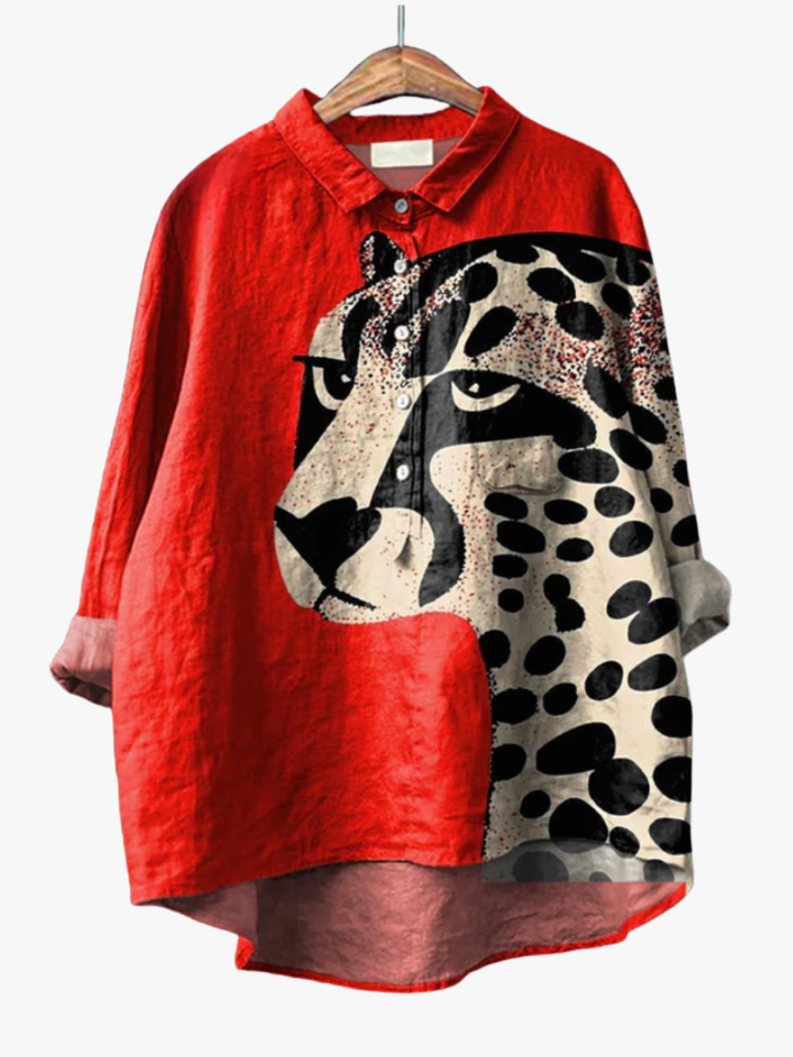 MOREAU LYON | BLOUSE IMPRIMÉ FÉLIN POUR FEMMES | House
