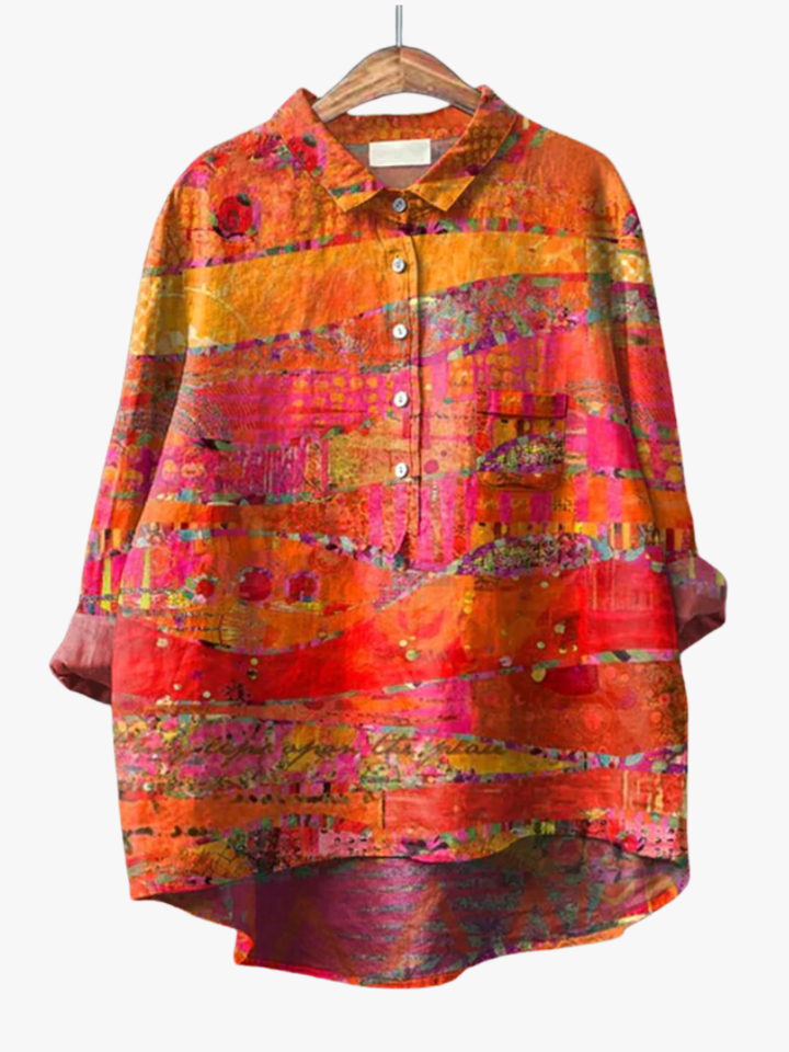 MOREAU LYON | BLOUSE MOTIF ARTISTIQUE POUR FEMMES | Artisanat