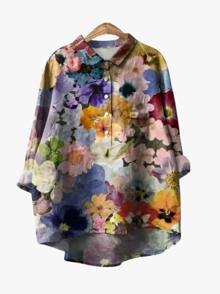 MOREAU LYON | BLOUSE FLEURIE ARTISTIQUE POUR FEMMES | Design