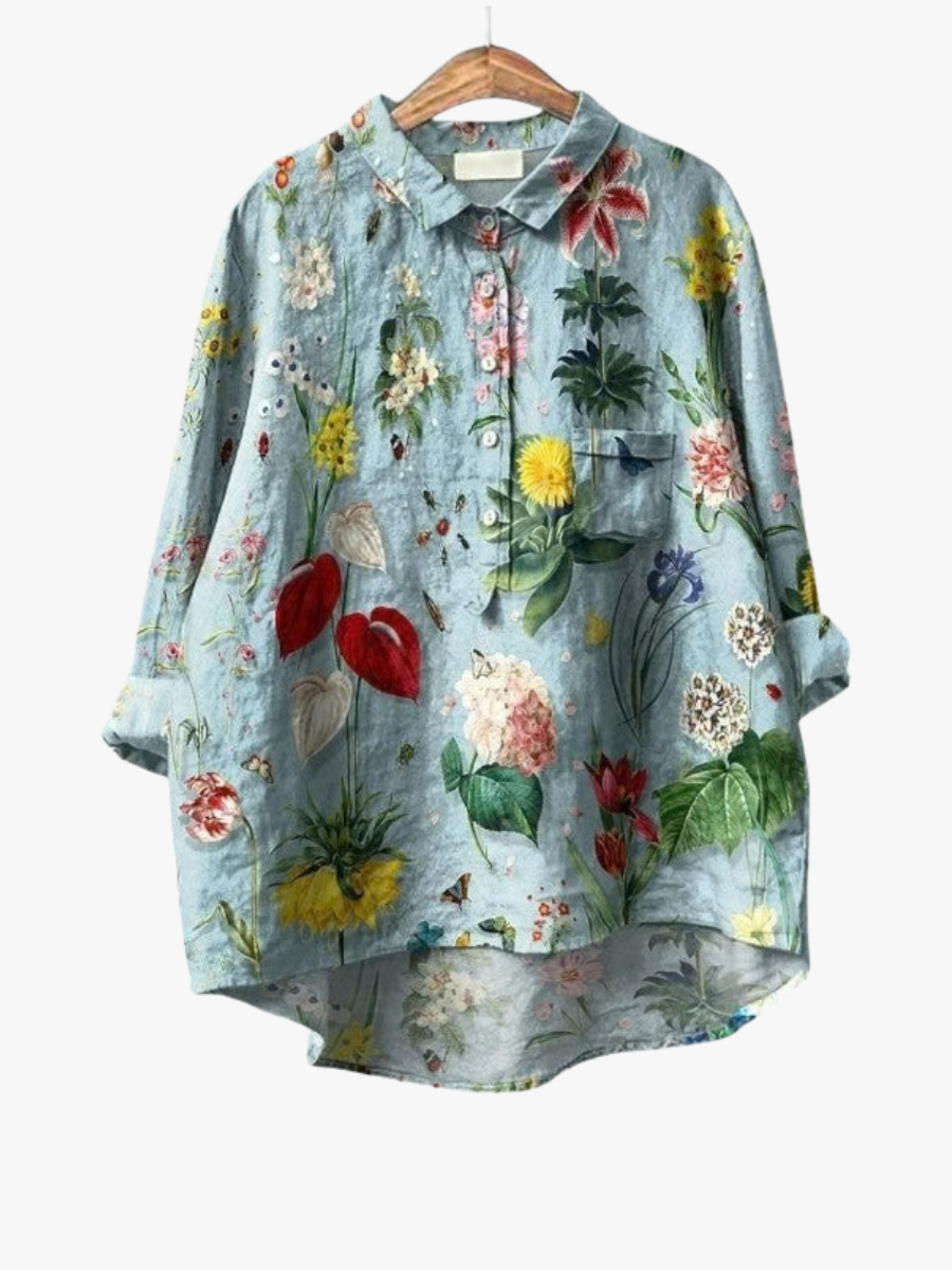 MOREAU LYON | BLOUSE FLEURS BOTANIQUES POUR FEMMES | Workshop