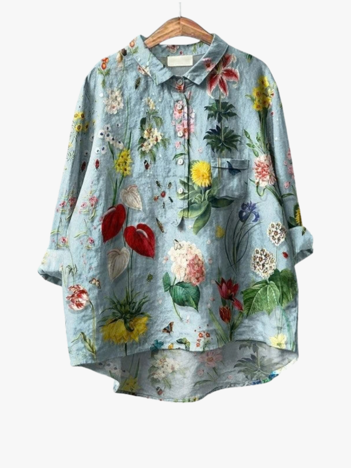 MOREAU LYON | BLOUSE FLEURS BOTANIQUES POUR FEMMES | Workshop