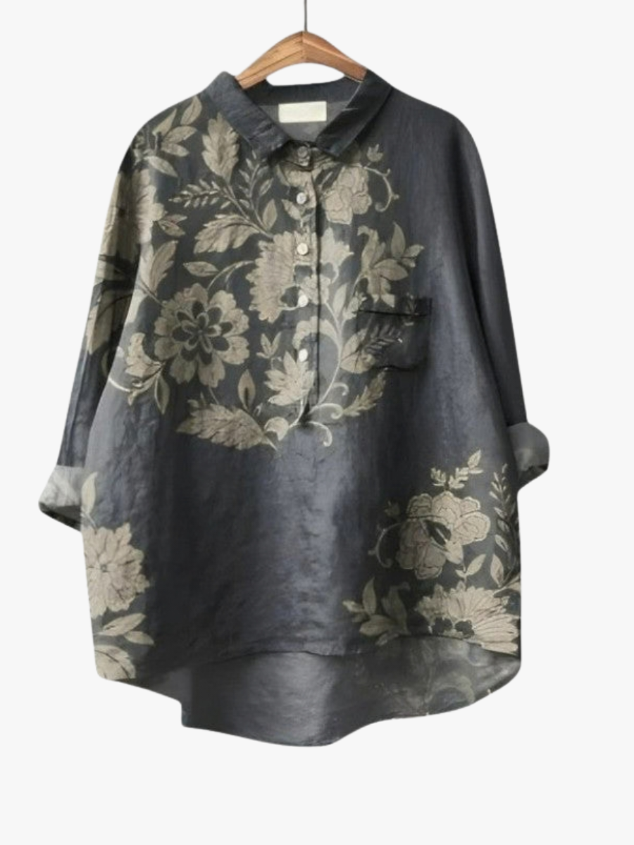 MOREAU LYON | BLOUSE FLEURS ÉLÉGANTES POUR FEMMES | Label