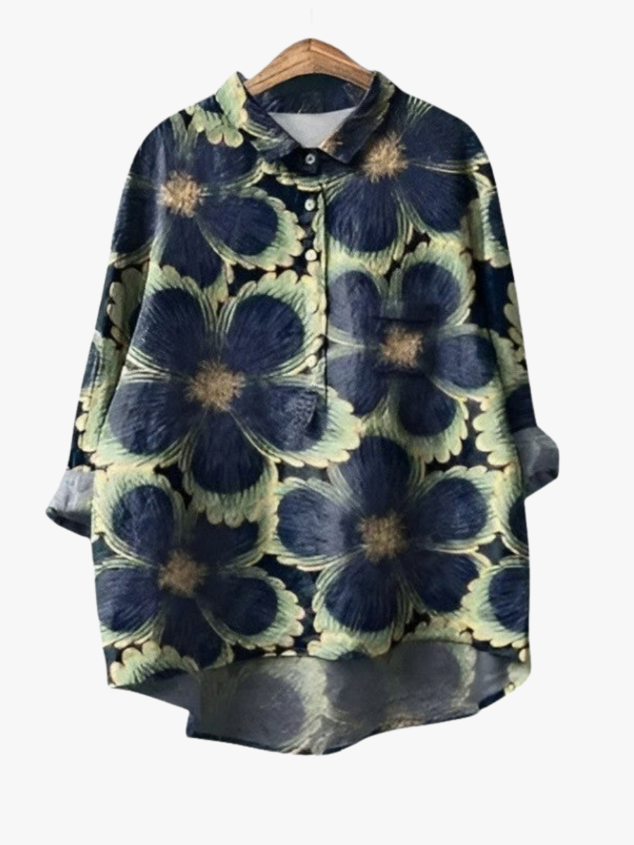 MOREAU LYON | BLOUSE FLEURS GRAPHIQUES POUR FEMMES | Edition