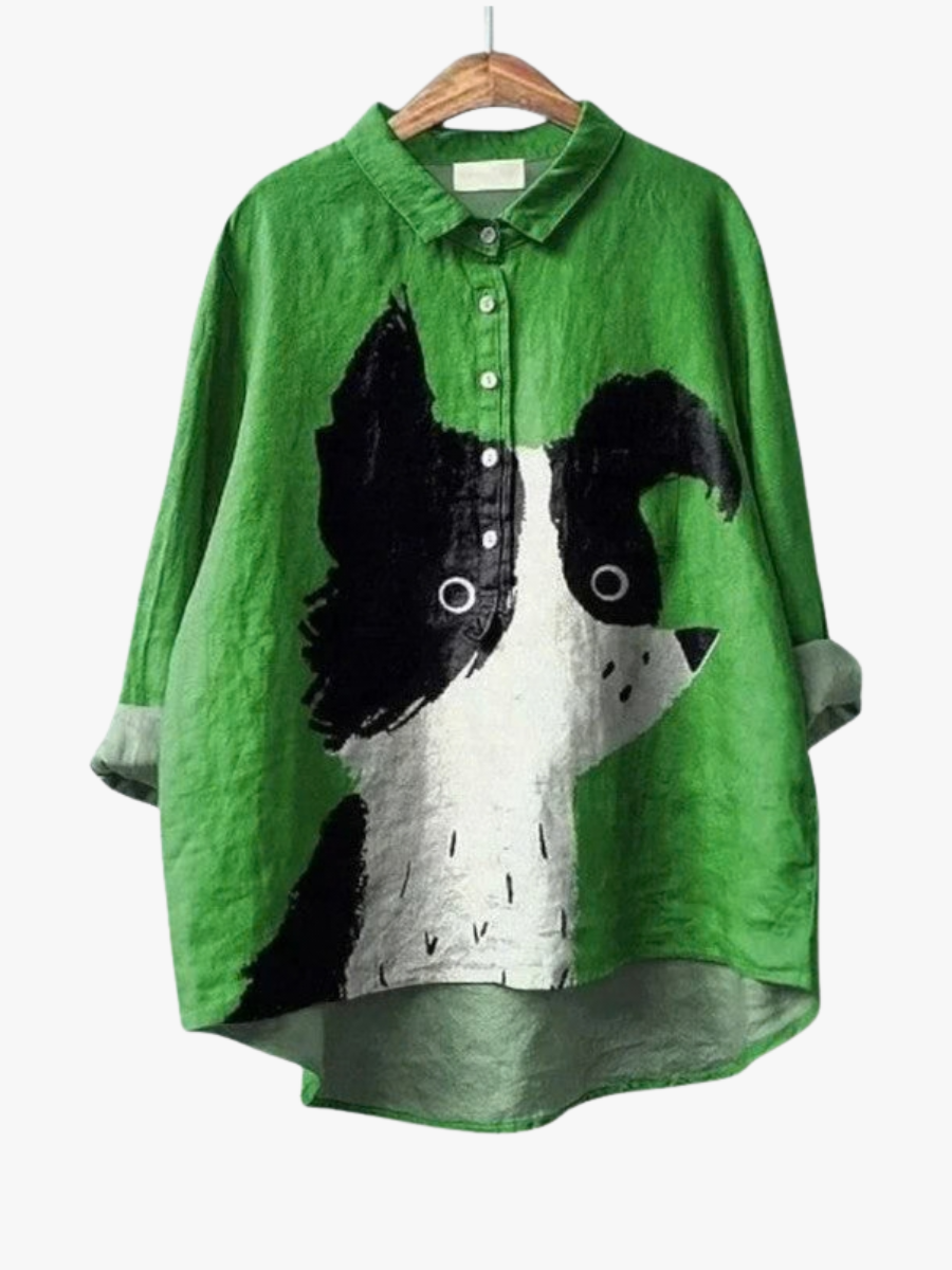 MOREAU LYON | BLOUSE CHIEN ARTISTIQUE POUR FEMMES | Artisan