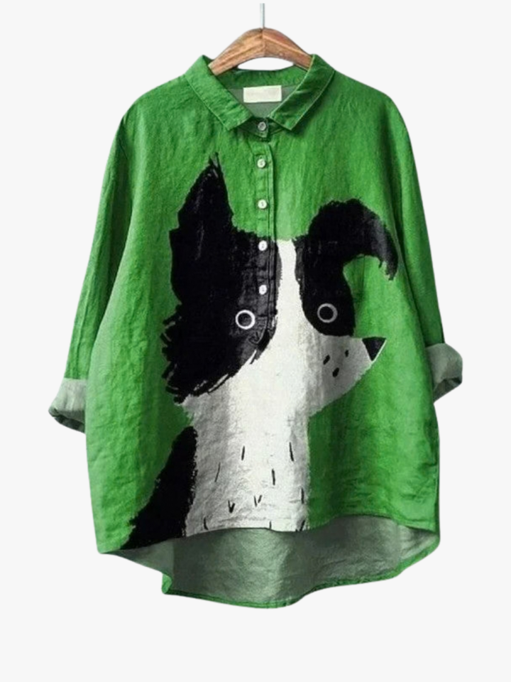MOREAU LYON | BLOUSE CHIEN ARTISTIQUE POUR FEMMES | Artisan