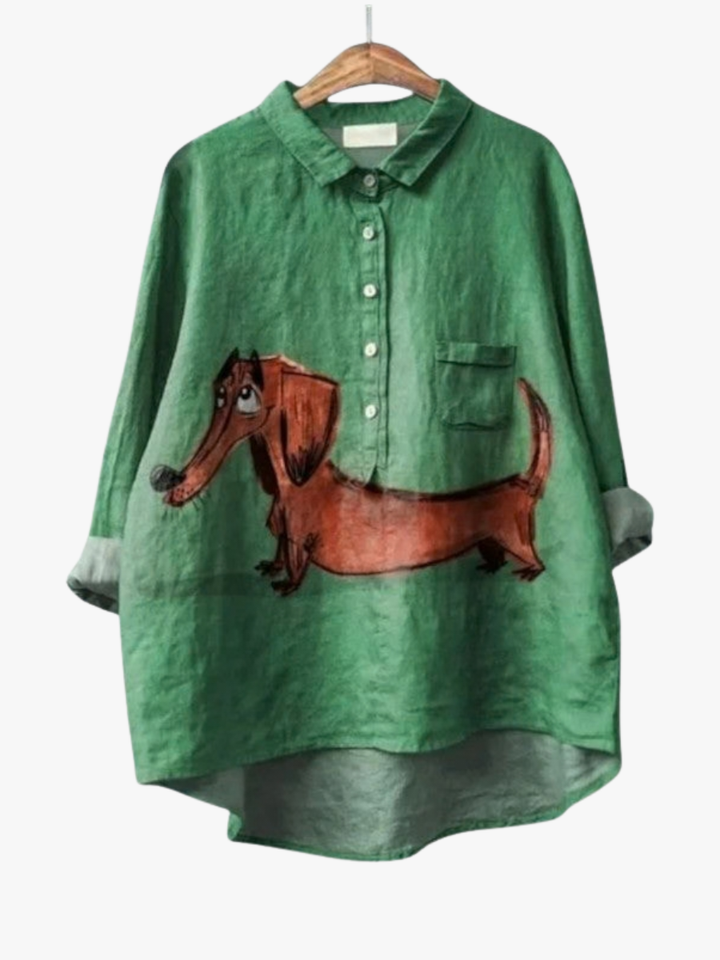 MOREAU LYON | BLOUSE CHIEN ARTISTIQUE POUR FEMMES | Héritage