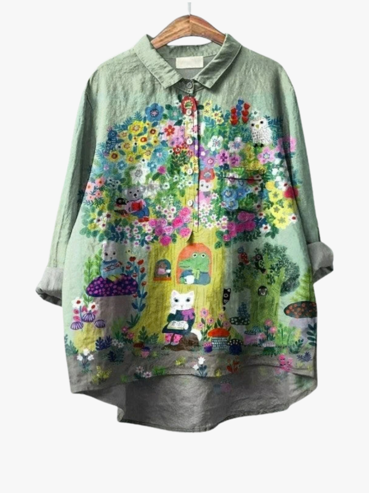MOREAU LYON | BLOUSE JARDIN ARTISTIQUE POUR FEMMES | Select
