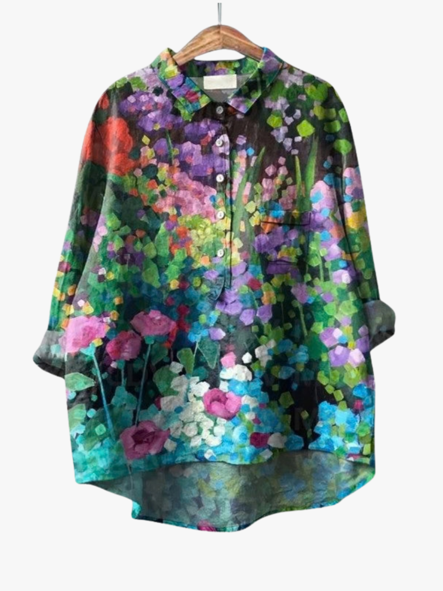 MOREAU LYON | BLOUSE JARDIN COLORÉ POUR FEMMES | Collection