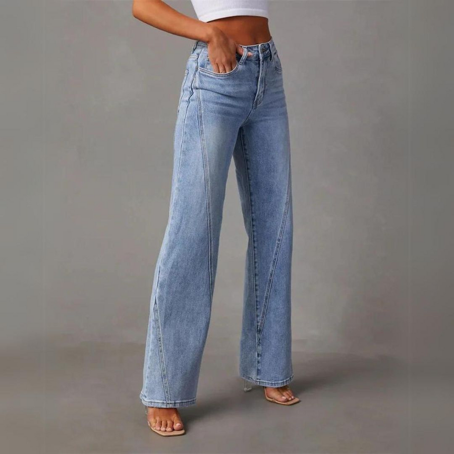Leah - Jeans larges à taille haute
