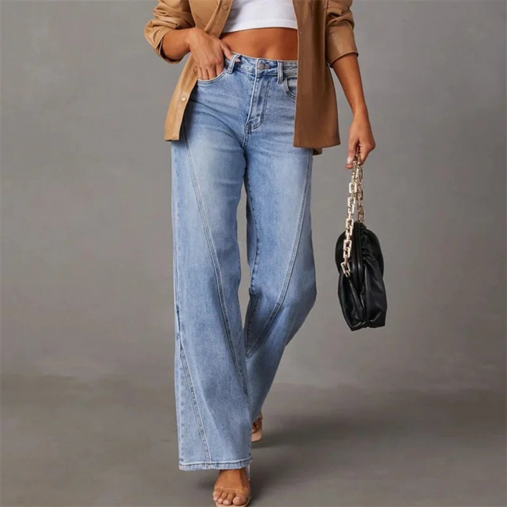 Leah - Jeans larges à taille haute